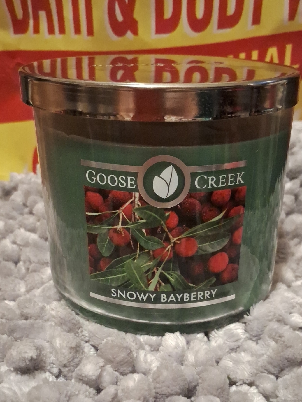 Goose Creek Snowy Bayberry Scented Jar Candle - Green